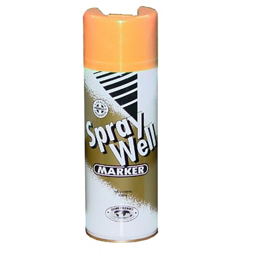 Upsidedown Orange Marker Paint