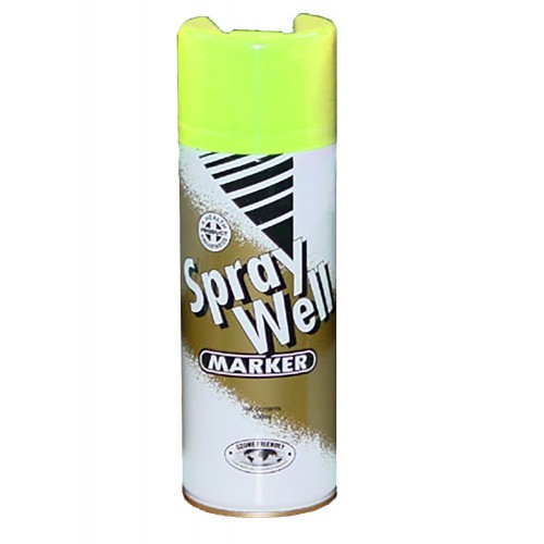 Upsidedown Yellow Marker Paint