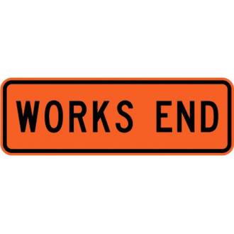 Works End Road Sign 950x300 HI