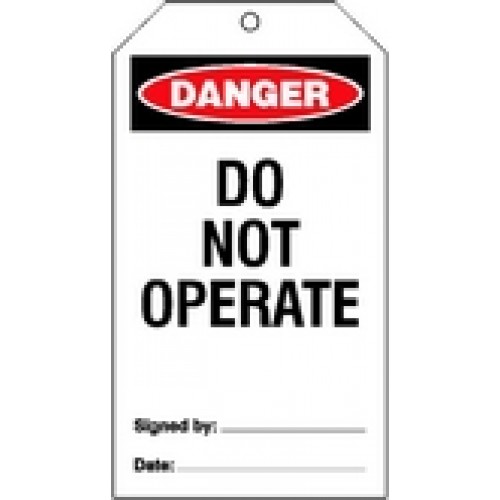 (pk/25) Warning Tags & Ties