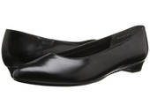 Rose Petal Butter-2 Black patent Flat Dress Shoe in a W and WW Width