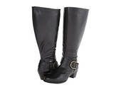 Walking Cradle Clarity Black Wide Calf Boot in a W and WW Width