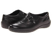 Walking Cradle Claudia Black Leather Shoe in a W Width