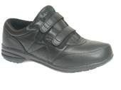 Propet Easy Walker Black Walking Shoe W3845 in a WD and a 2E width
