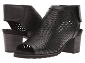Walking Cradle Nikki Black Stacked High Heel in a W and WW Width