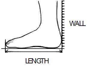 How to measure your foot length