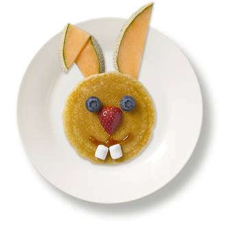 Easter rabbit pancakes recipe