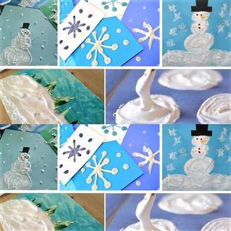 How to make snow paint