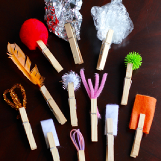 Make your own kids paint brushes