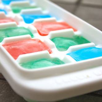 making ice cubes