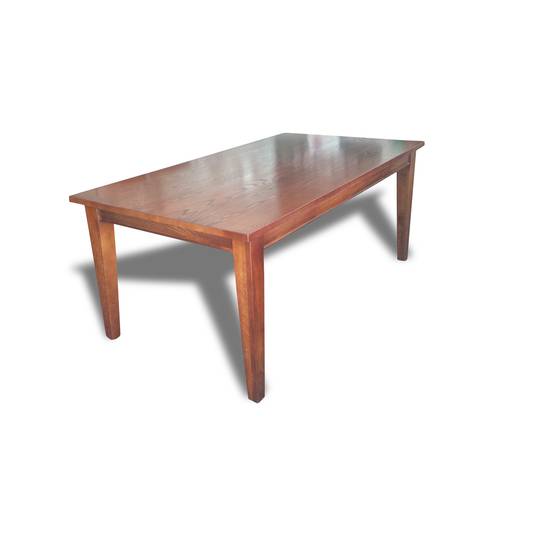American Oak 1.8M Dining Table Dark