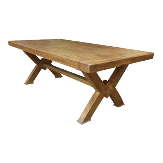 Antique Light Oak Chateau Table 2.6M