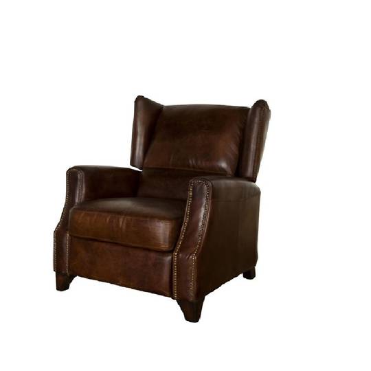 Hastings Aged Italian Leather Chair