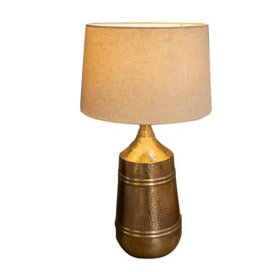 Brass Etched Table Lamp