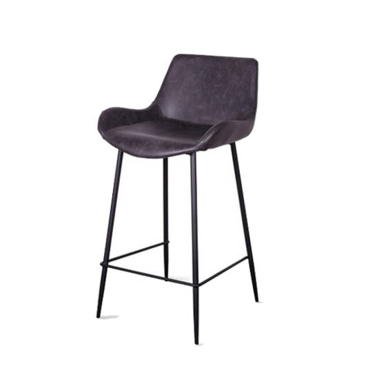 Black PU Barstool