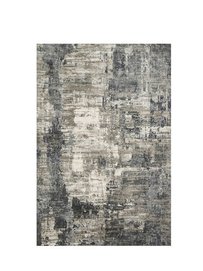Cascade Rug Ivory and Charcoal