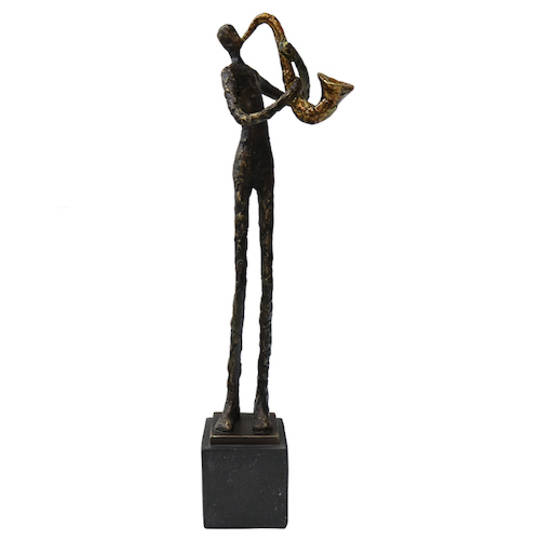 Resin Saxophone Player