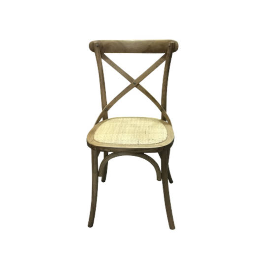 Delphi Oak Cross Back Chair Natural