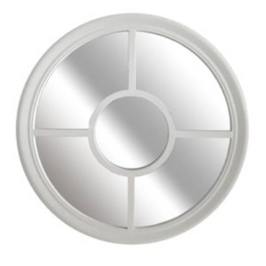 Four Quarter Round Mirror
