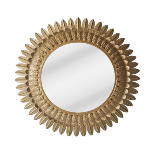 Feather Leaf Mirror