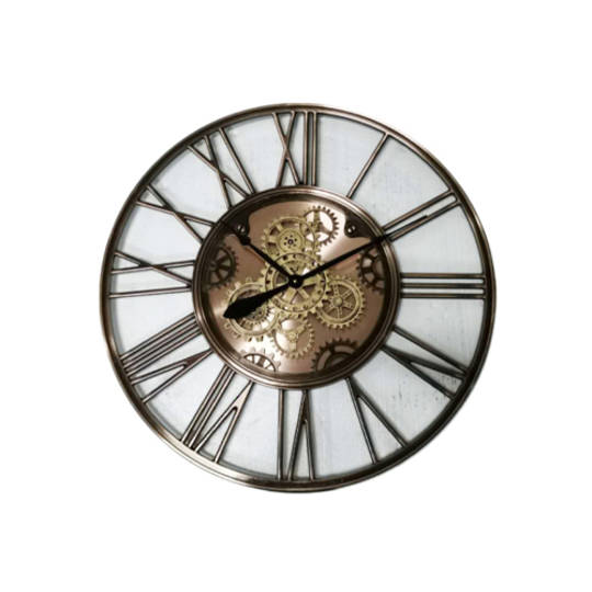 Gear Clock Glass