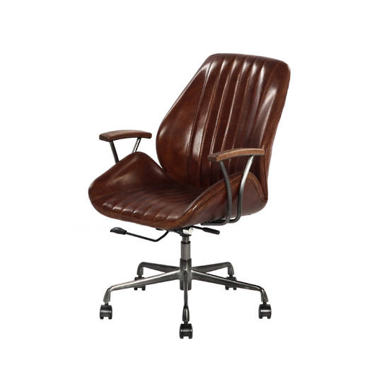 Gloucester Vintage Leather Office Chair Height Adjustable