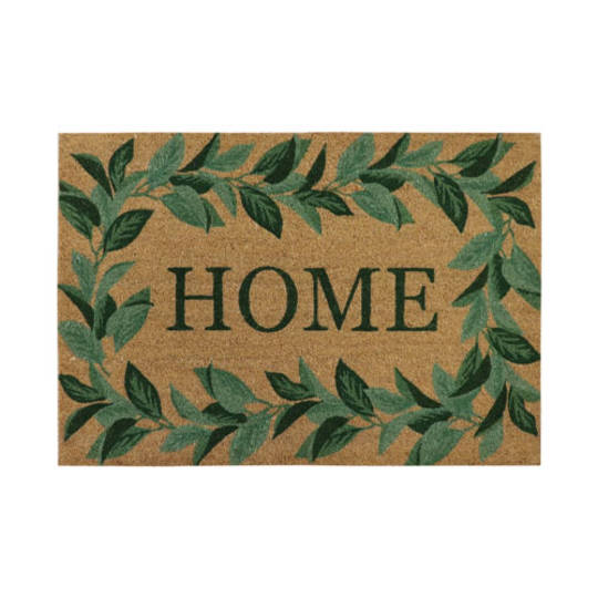 Home Leaf Border Doormat
