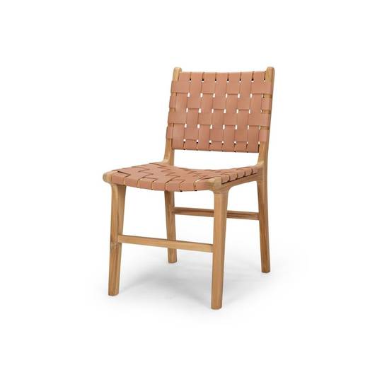 tan woven chair