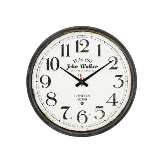 John Walker Iron Wall Clock