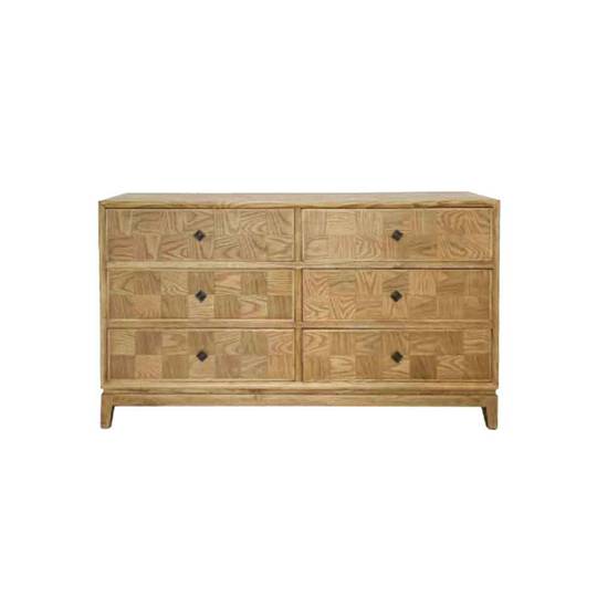 Mosaic Oak 6 Drawer Chest