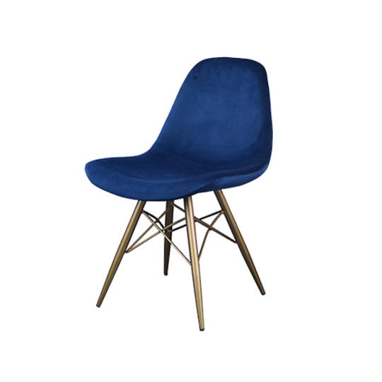 Naples Dining Chair Navy Velvet