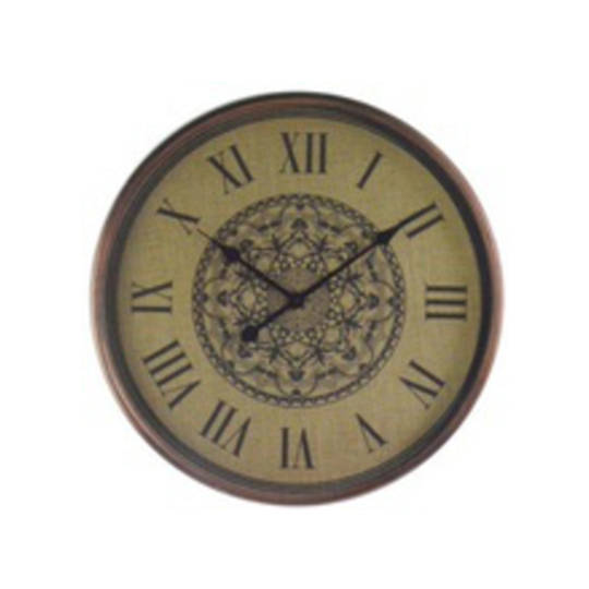 Old Town Metal Wall Clock - Brown