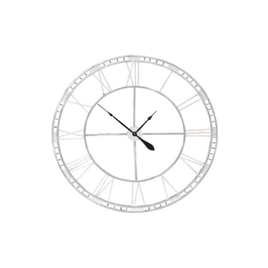 Outdoor Clock - Antique White Finish