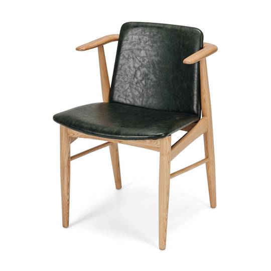 Flores Dining Chair Vintage Green PU