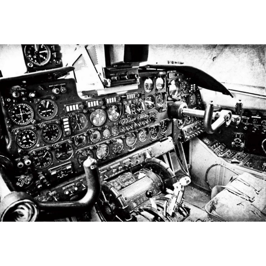 Vintage Cockpit Glass Art