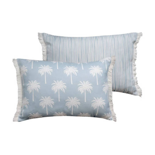 Tropic Light Blue Reversible Lumbar Cushion