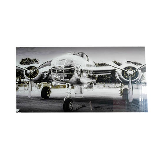 Glass Art - B25 Bomber