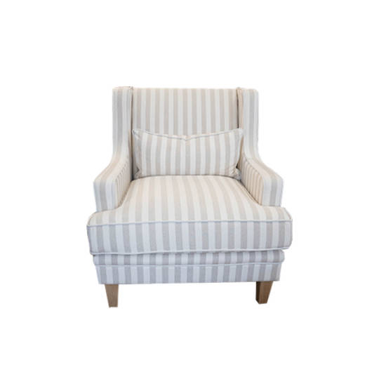 Georgia Arm chair Natural Stripe