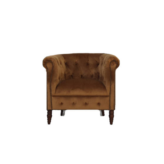 Jude Chair Plush Velvet Tan