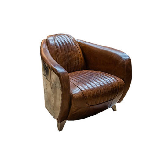 Mustang Aged Full Grain Leather Chair