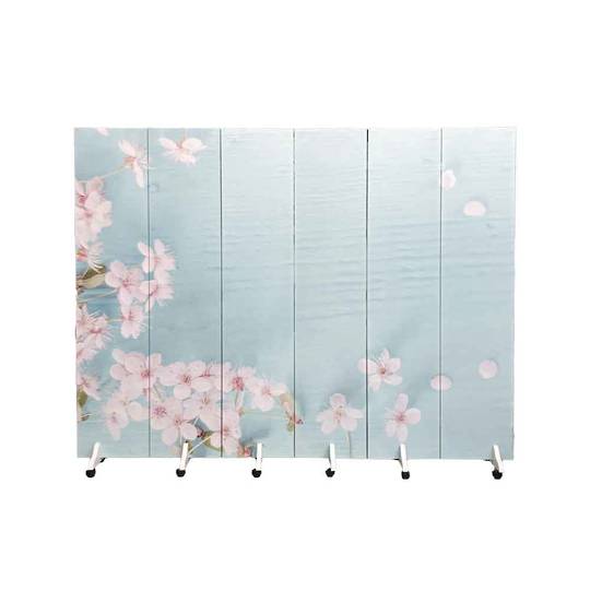 Room Divider - Blue and Blossoms