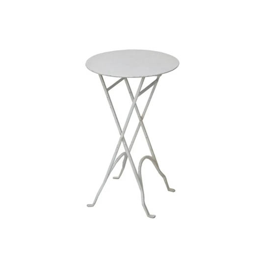 Round Narrow Side Table Metal