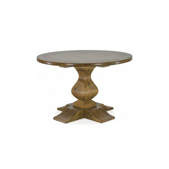 Antique Mango Wood Round Dining Table 120cm