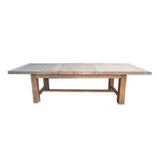 Oak Ext Table-White Washed 2-2.8 Metres