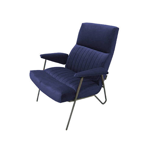 Artsome Ibex Chair Velvet Dark Blue