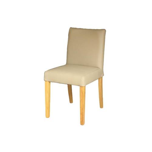 Melbourne Leather Dining Chair Cream
