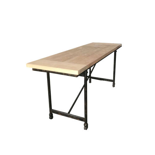 Industrial Dining Table/Desk  Old Pine - 1.8m