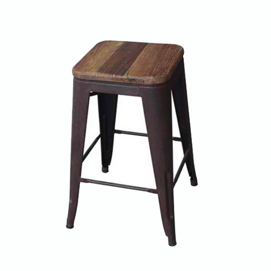 Industrial Bar Stool White Urbano Interiors