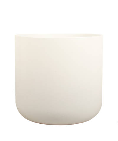 Ivy 16cm White Matte Ceramic Pot