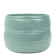 Eva 15cm Blue Gloss Ceramic Pot